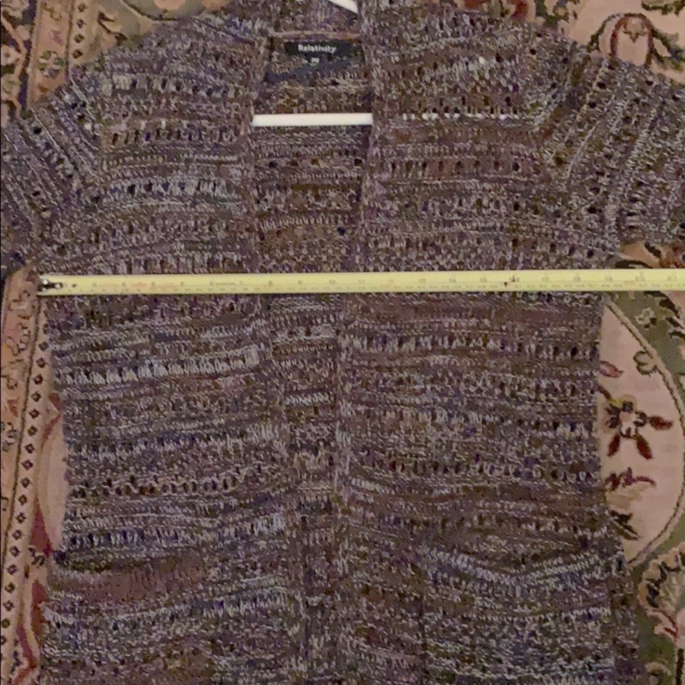 Relativity Long Open Front Sweater - Picture 7 of 10